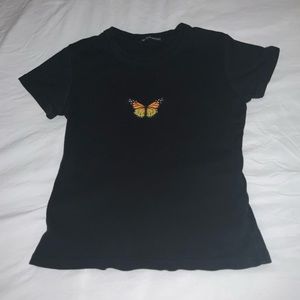 Short sleeve fitted tee